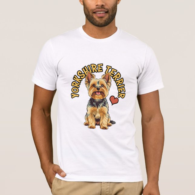 A Regal Companion: Yorkshire Terrier T-Shirt (Frente)