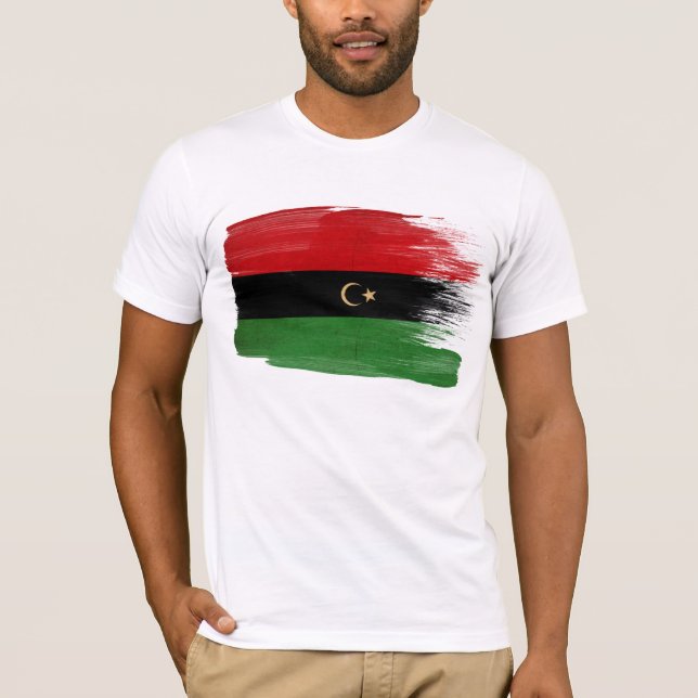A república do t-shirt da bandeira de Líbia (Frente)