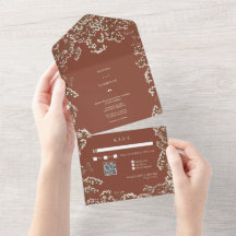 A respiração do bebê Terracotta RSVP tudo em um ún