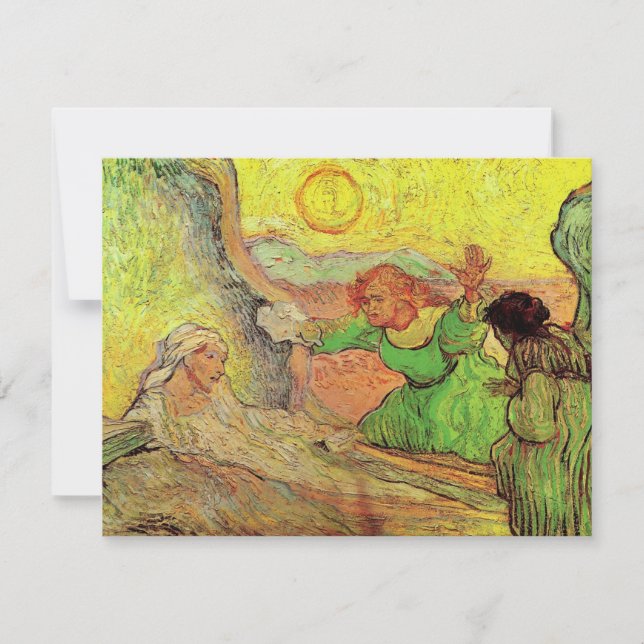 A Ressurreição de Lázaro por Vincent van Gogh (Frente)