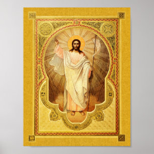 A ressurreição de nosso senhor - poster do ícon