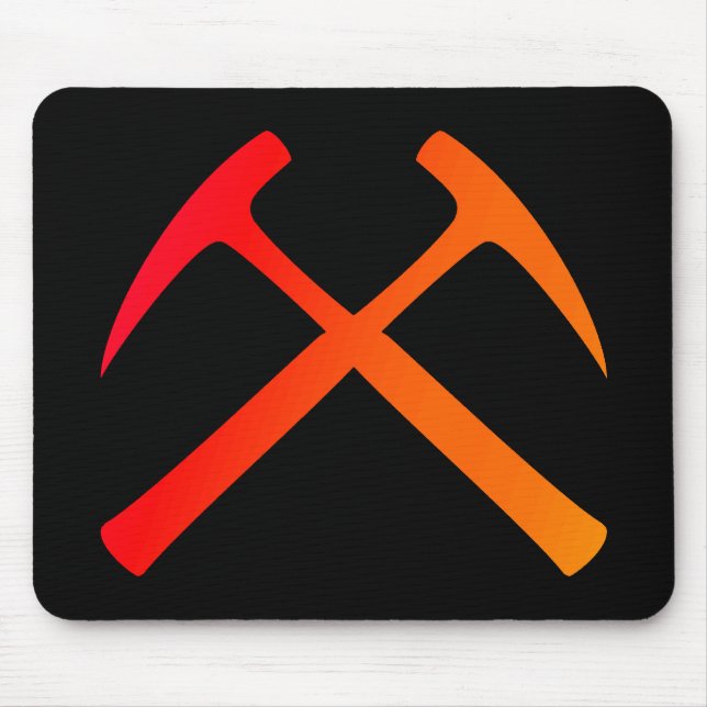 A rocha cruzada martela Mousepad (Frente)
