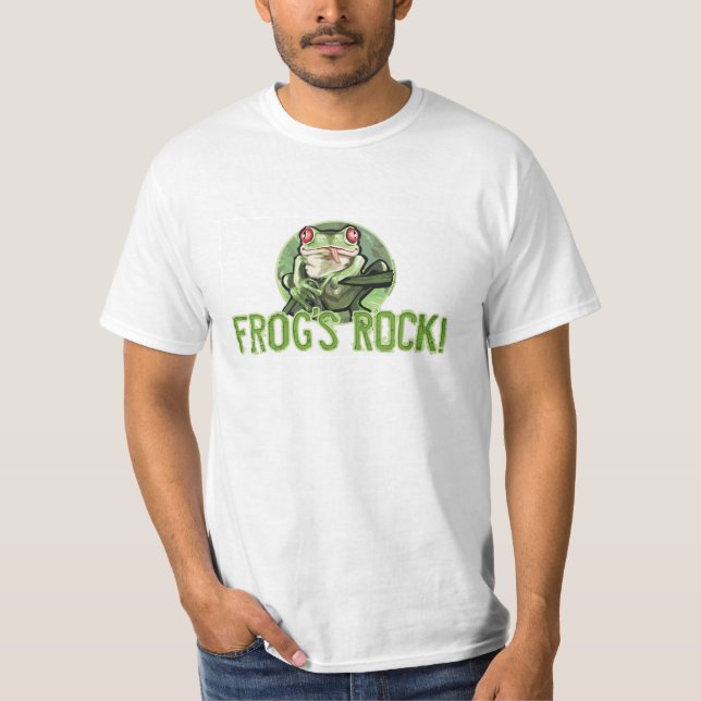 A rocha do sapo! T-shirt do sapo de árvore (Frente)