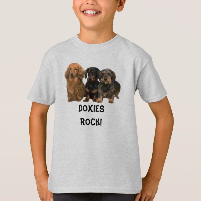 A rocha dos Dachshunds caçoa o t-shirt (Frente)