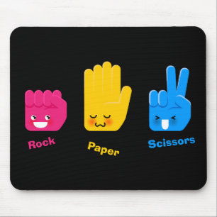 A rocha, papel, Scissors o jogo Mousepad