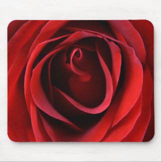 A rosa vermelha customizável fecha acima Mousepad
