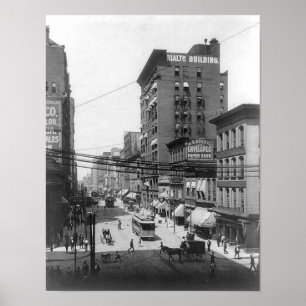 A Rua da Rua de 1903, Louis Missouri Impressão