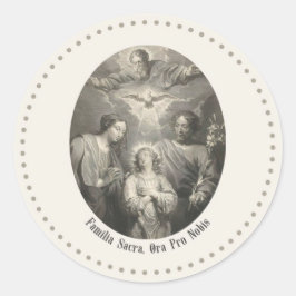 A Sagrada Família E Santíssima Trindade Adesivo Re