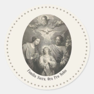 A Sagrada Família E Santíssima Trindade Adesivo Re