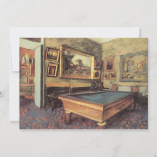 A Sala de Bilhar em Menil Hubert por Edgar Degas