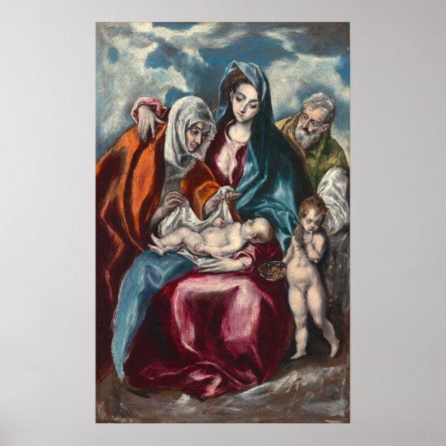 A Santa Família - El Greco, Poster de Belas Artes  (Frente)