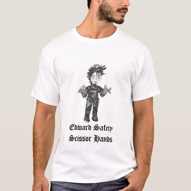 A segurança de Edward Scissor o t-shirt das mãos (Frente)