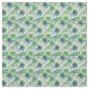 A selva tropical deixa Design Tecido