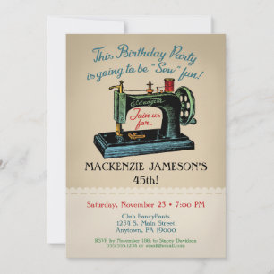 A Semear A Moda Do Aniversário Com O Convite De N