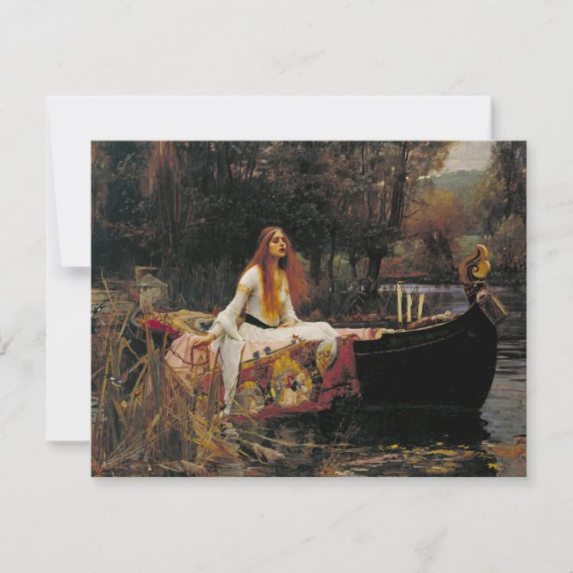 A Senhora de Shalott 1888 John William Waterhouse (Frente)