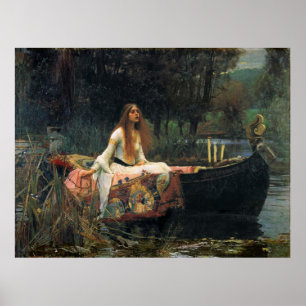 A Senhora de Shalott - Reproduction Art Poster