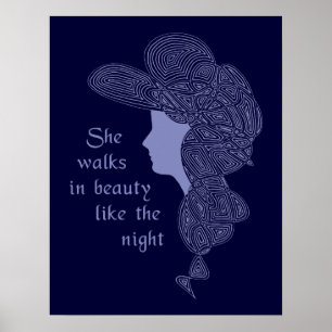 A senhora Poster de Byron