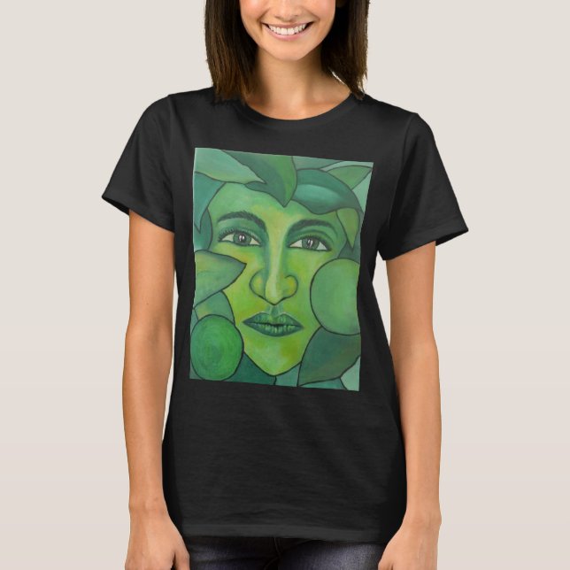 A senhora Unisex T-shirt de Apple (Frente)