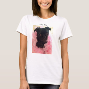 A senhorita Harley "beija-me" t-shirt