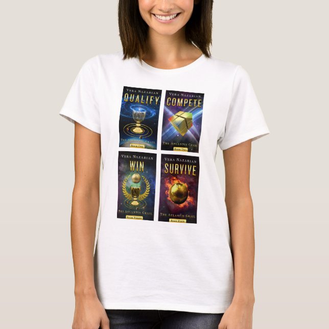 A série do Grail de Atlantis - 4-Cover - t-shirt (Frente)