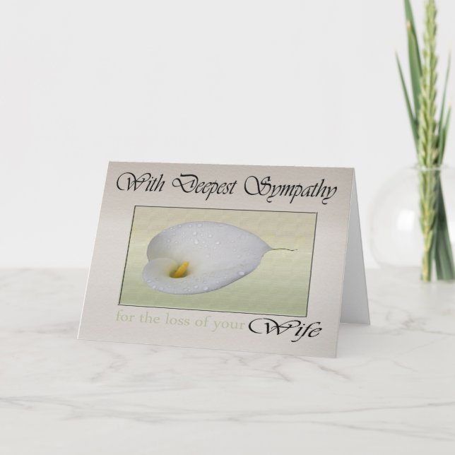 A simpatia a mais profunda para a perda de cartão (Frente)