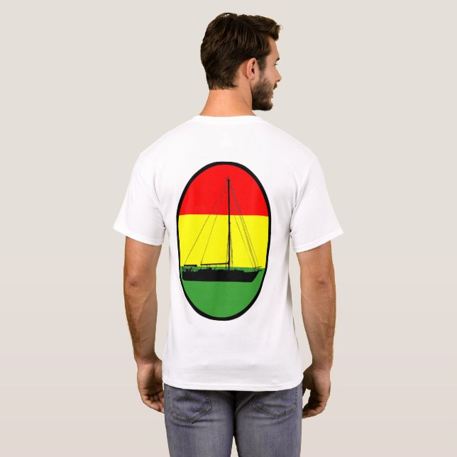 A simplicidade freta a camisa tricolor (Parte Traseira Completa)