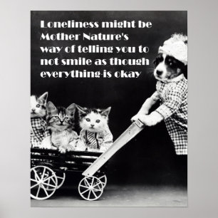 A solidão pode ser poster