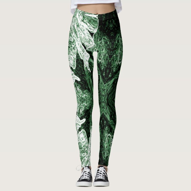 A Splash Of Green 2 Leggings (Frente)