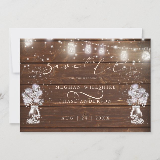 A string de Jar Mason rustic acende o descalço™ (Frente)