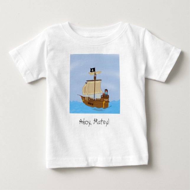 A t-shirt do navio WIth Pirates (Frente)