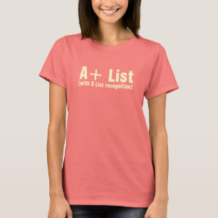A+ T-shirt do pescoço de grupo das senhoras da