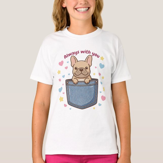 A T-shirt with cute dogs on both the front and bac (Frente)