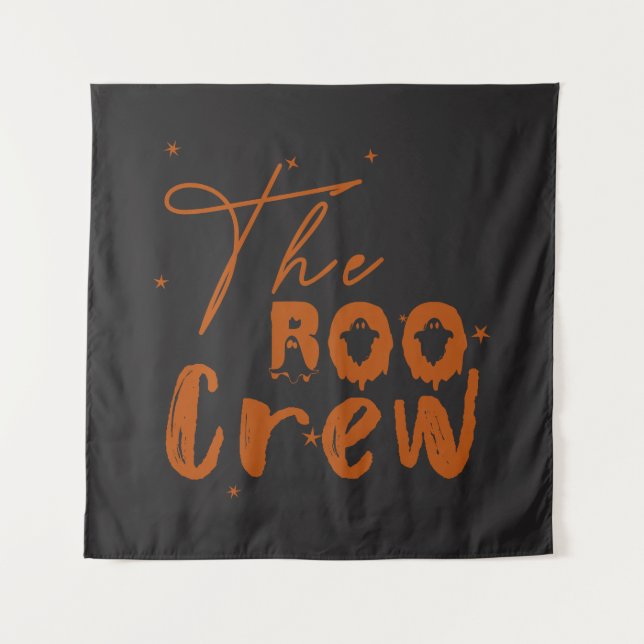 A Tapeçaria de Boo do Halloween da Boo Crew (Frente)