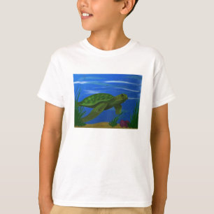 A tartaruga caçoa o t-shirt
