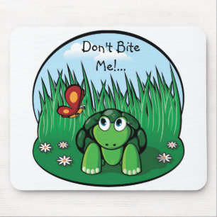 A tartaruga pequena, não me morde! … mousepad