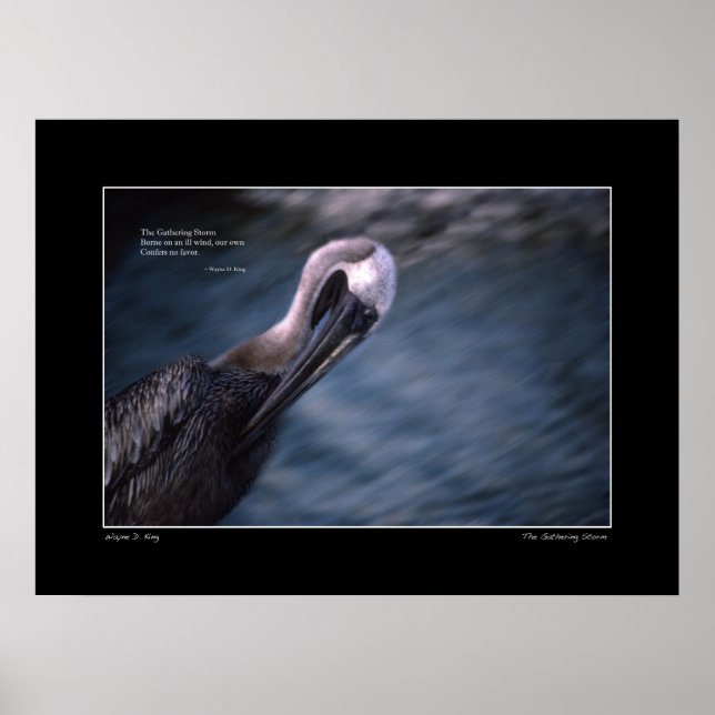 A tempestade Haiku Poster (Frente)