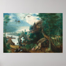 A tentação - Pieter Bruegel Fine Art Poster