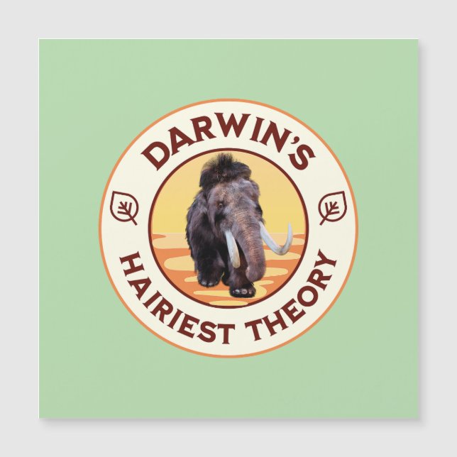 A Teoria Mais Peluda de Darwin Mamute Lanoso Fofo  (Frente)