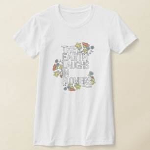 A Terra Ri em Camiseta Flores