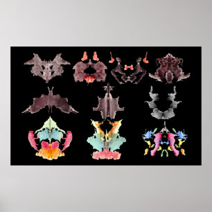 A tinta de Rorschach borra o poster