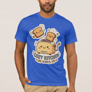 A Torradeira Feliz Camiseta Adesiva Café da Manh