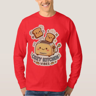A Torradeira Feliz   Camiseta Adesiva Café da Manh