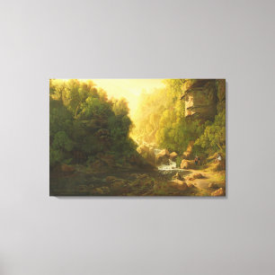 A torrente da montanha, c.1820-30 (óleo em canvas