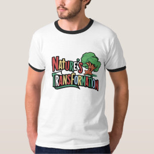 A Transformação da Natureza 🌲 T-Shirt Ringer Masc