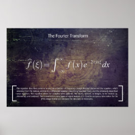 A transformação de Fourier - Poster de matemática