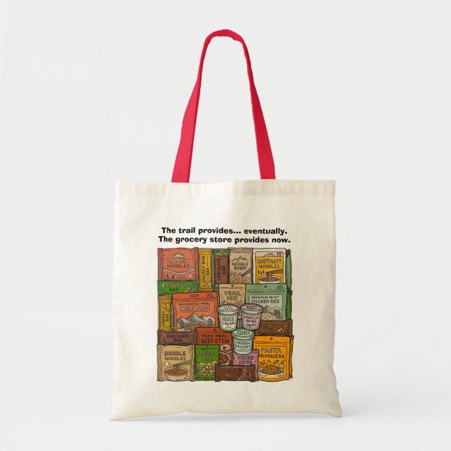A trilha fornece... Bolsa Tote Divertida (Frente)