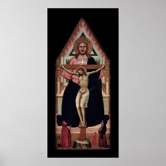 "A Trindade" poster de arte religiosa (Frente)