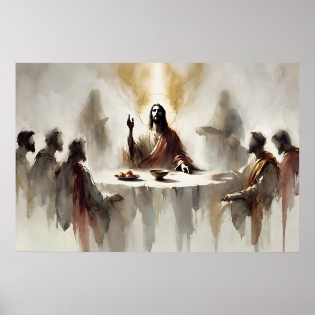 A Última Ceia Impressão – Arte de Parede da Comunh (Frente)