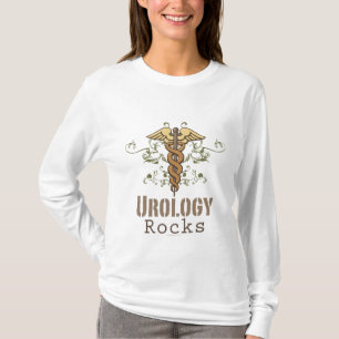 A urologia balança a camiseta longa da Capa do