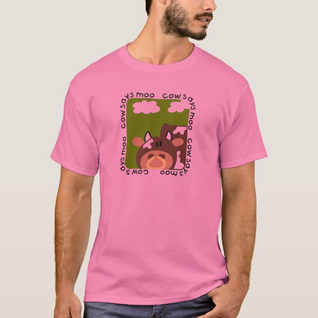 A vaca diz o camiseta e os presentes do MOO (Frente)
